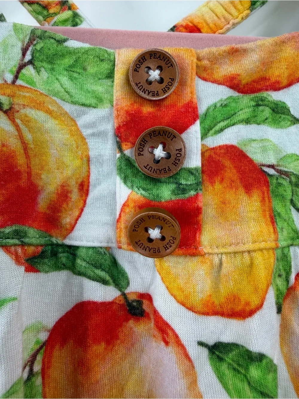 Posh Peanut Peach Bubble Romper